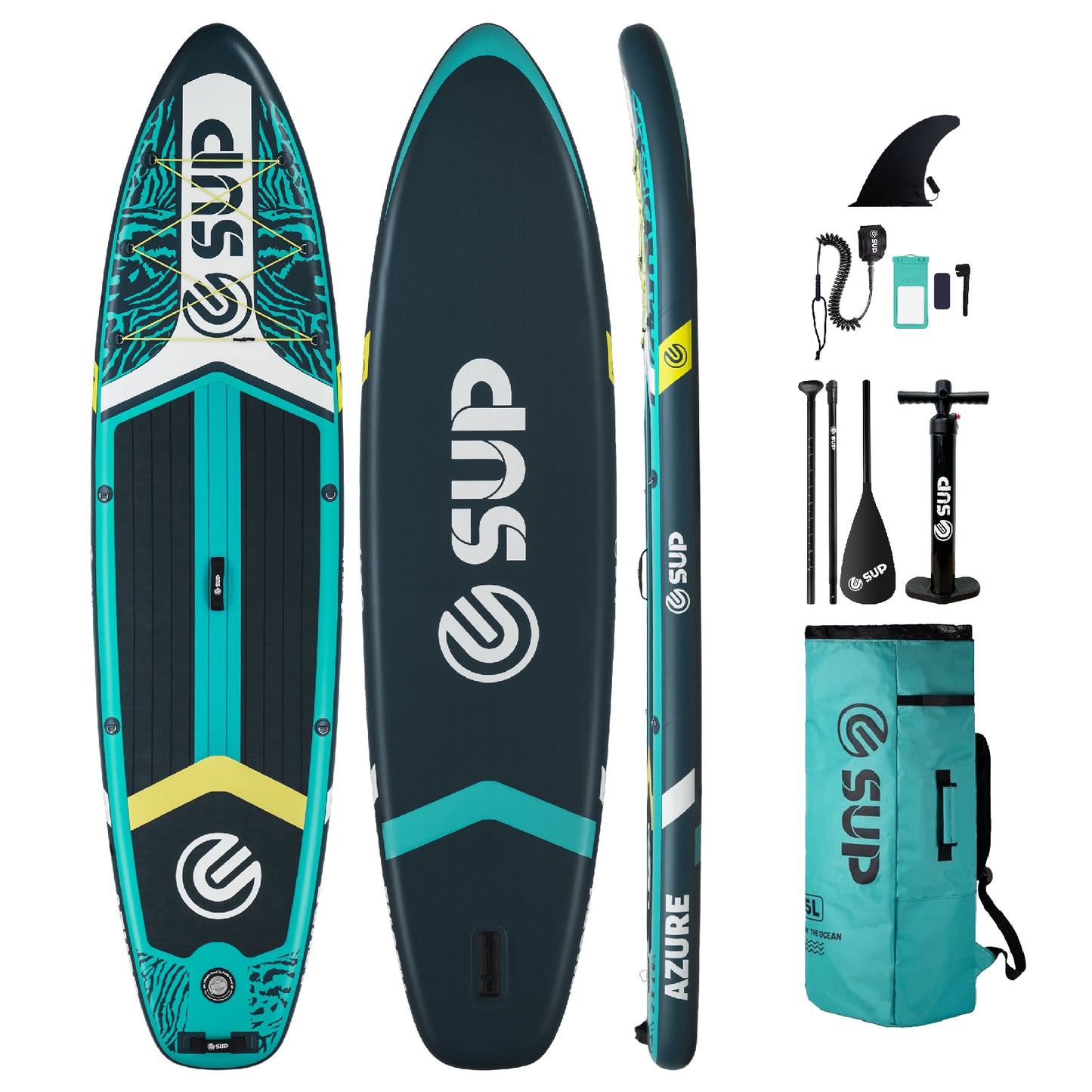 ESUP Inflatable Stand Up Paddle Board with Cup seat 33"/35" Wide Durable SUP, 11'/11'6" Stable Inflatable Paddle Boards for Adults & Youth of All Skill Levels
